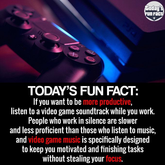 If You Want To Be More Productive, Listen To A Video Game Soundtrack